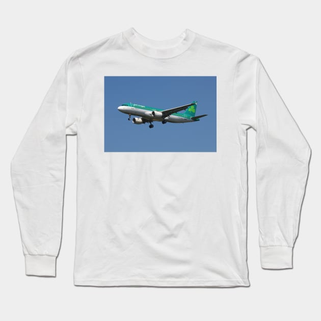 Airbus A320 Long Sleeve T-Shirt by CGJohnson